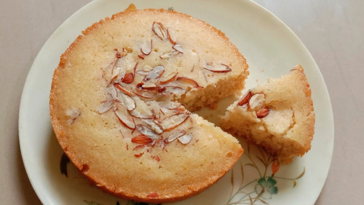Suji cake | Without oven , Egg , Curd | Suji Cake recipe | Semolina ...