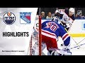 NHL Highlights | Oilers @ Rangers 10/12/19