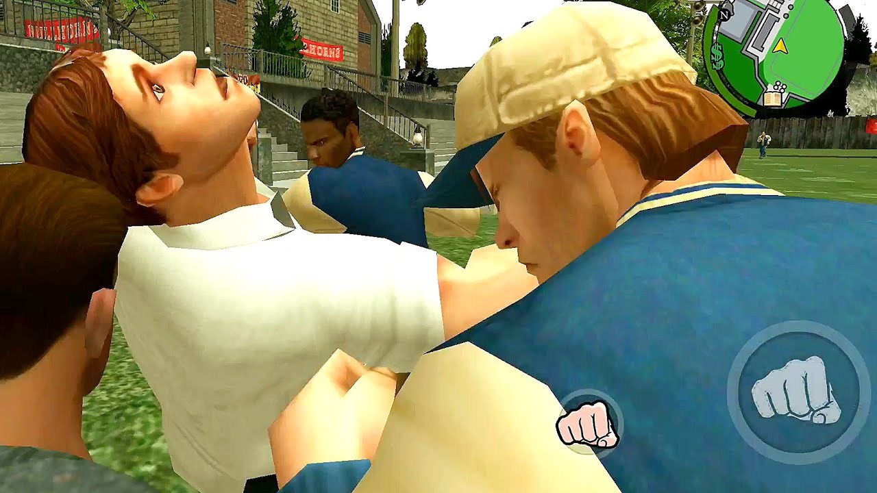 Bullworth Champion Russell smashing five Jocks at once [BULLY]