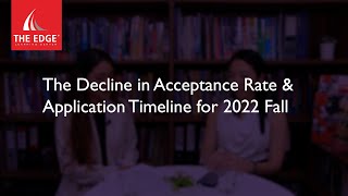 Famous 【The Decline in Acceptance Rate & Application Timeline for 2022 Fall】- UK Admissions Profile