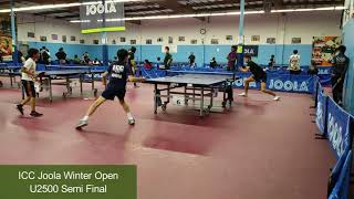 Jensen Feng 2456 Vs Kai Zarehbin 2432 At Icc Joola Winter Open On 11-14-2021