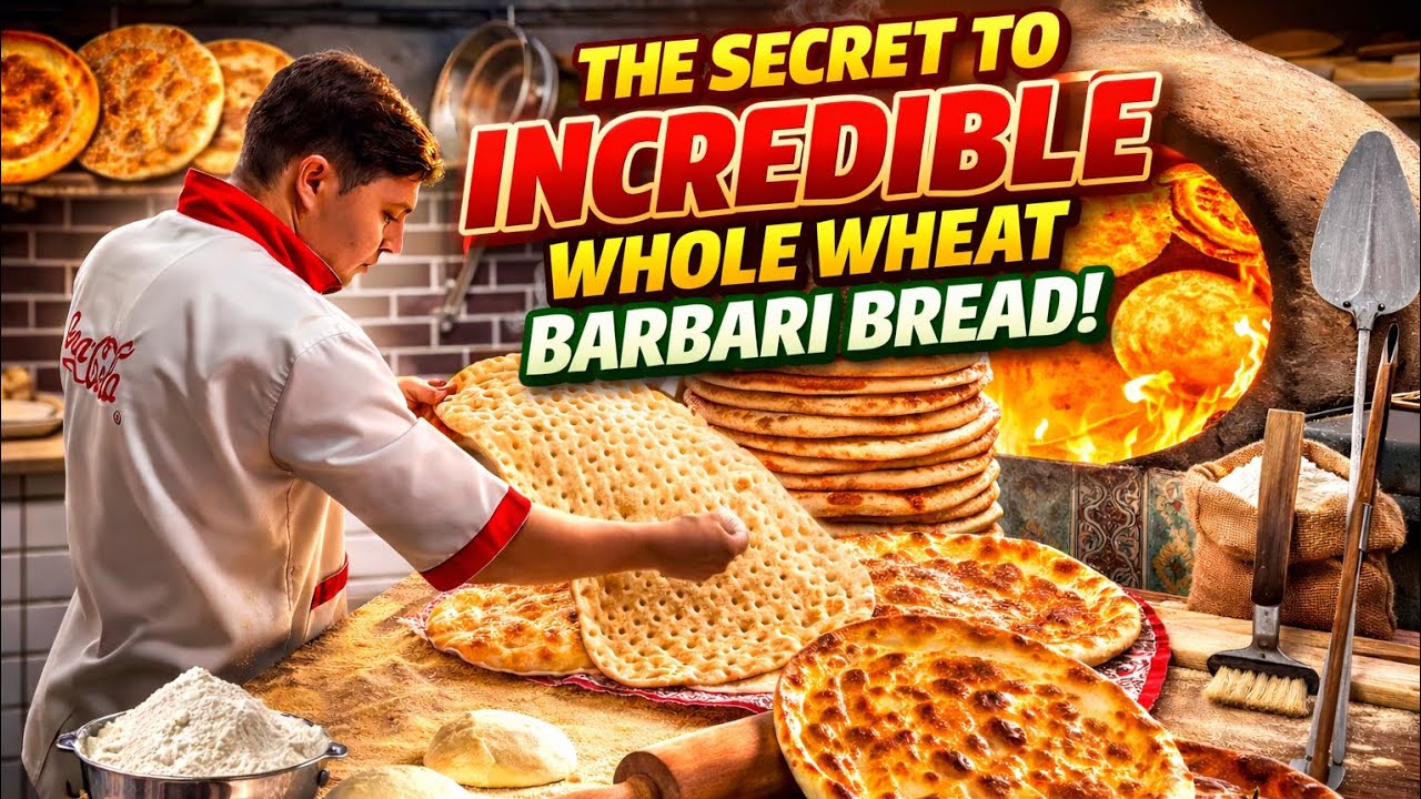 the secret to incredible whole wheat barbari bread /How to make Qashqai Berber bread