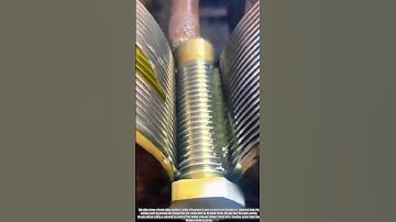 Screw thread rolling: The function of this powerful machine #job #ironworkdesign #skills #workers