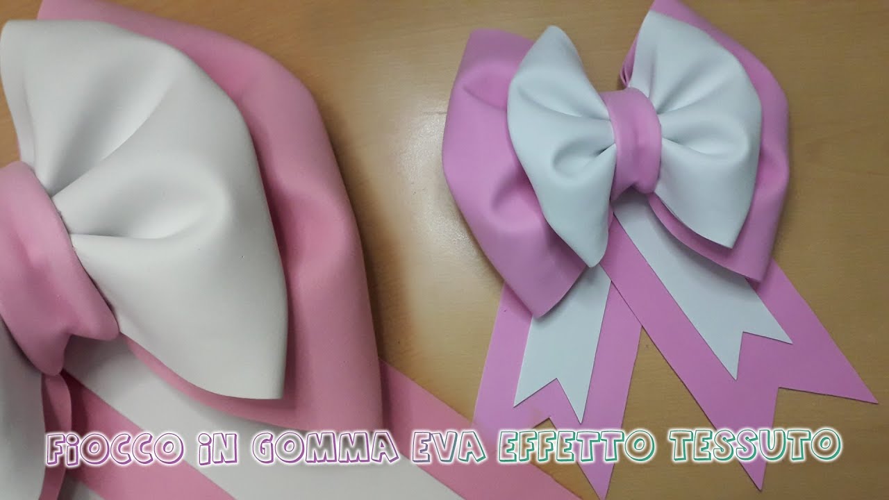 Fiocco in gomma eva effetto tessuto