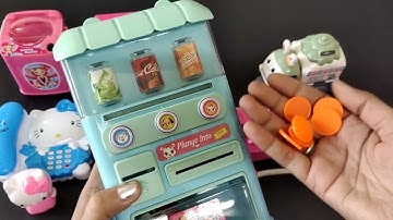 9 minutes satisfying with unboxing hello kitty real working home appliances l cash register ASMR