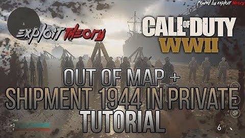 SHIPMENT 1944 IN CUSTOM GAME + OUT OF MAP GLITCH | Call of Duty World War 2 | Tutorial