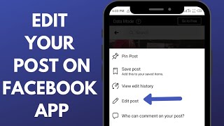 How To Edit Your Facebook Post on Android Phone for Beginners 2021