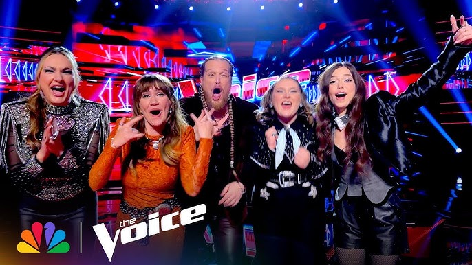 What a performance from @NBC's The Voice coaches @Reba McEntire @Gwen , The Voice