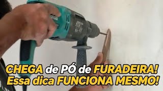 Dicas Como usar uma FURADEIRA SEM fazer SUJEIRA #dica #dy #ferramentas