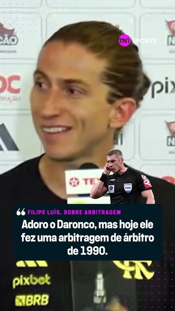 FILIPE LUÍS DETONOU O ÁRBITRO DARONCO APÓS PARTIDA DO FLAMENGO #shorts
