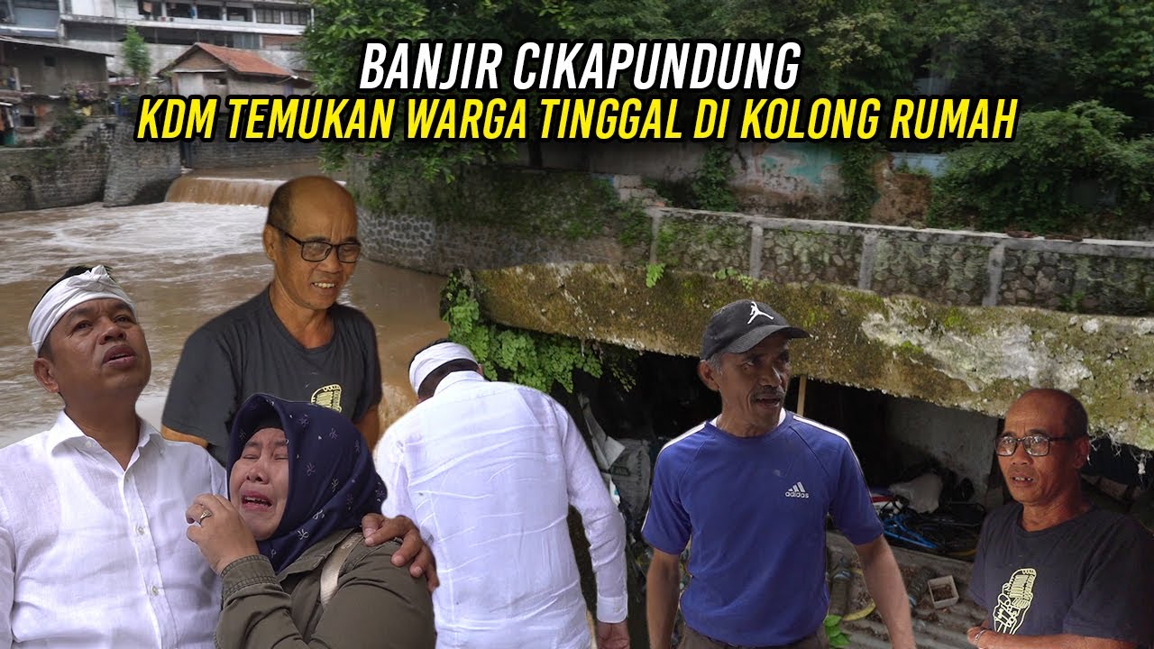 BANJIR CIKAPUNDUNG | KDM TEMUKAN WARGA TINGGAL DI KOLONG RUMAH UKURAN 1 X 2 METER DIISI 2 ORANG