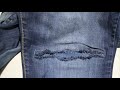 تصليح سروال جينز او تعديله بطريقه بسيطة وسهله    sewing and repair of 