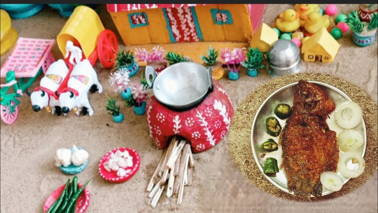 Miniature Dilicious Whole Masala Fish Fry🐟👌মাসালা ফিস ফ্রাই রেসিপি👌 wow mini kitchen 