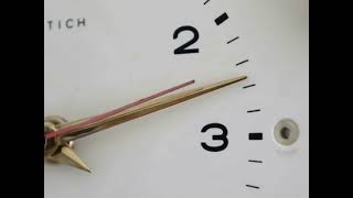 HETTICH Wall Top Clock Vintage KITCHEN Timer THERMOMETER High Tech 4 Jewels Sweeping Hand 1960s! Ger