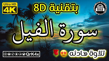 سورة الفيل تلاوة هادئه بتقنية 8D 🎧 بدقة 4K 😍