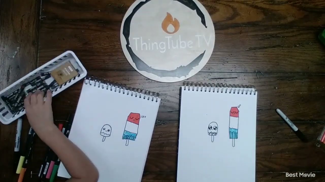 How to draw an Orange Creamsicle and Rocket Pop