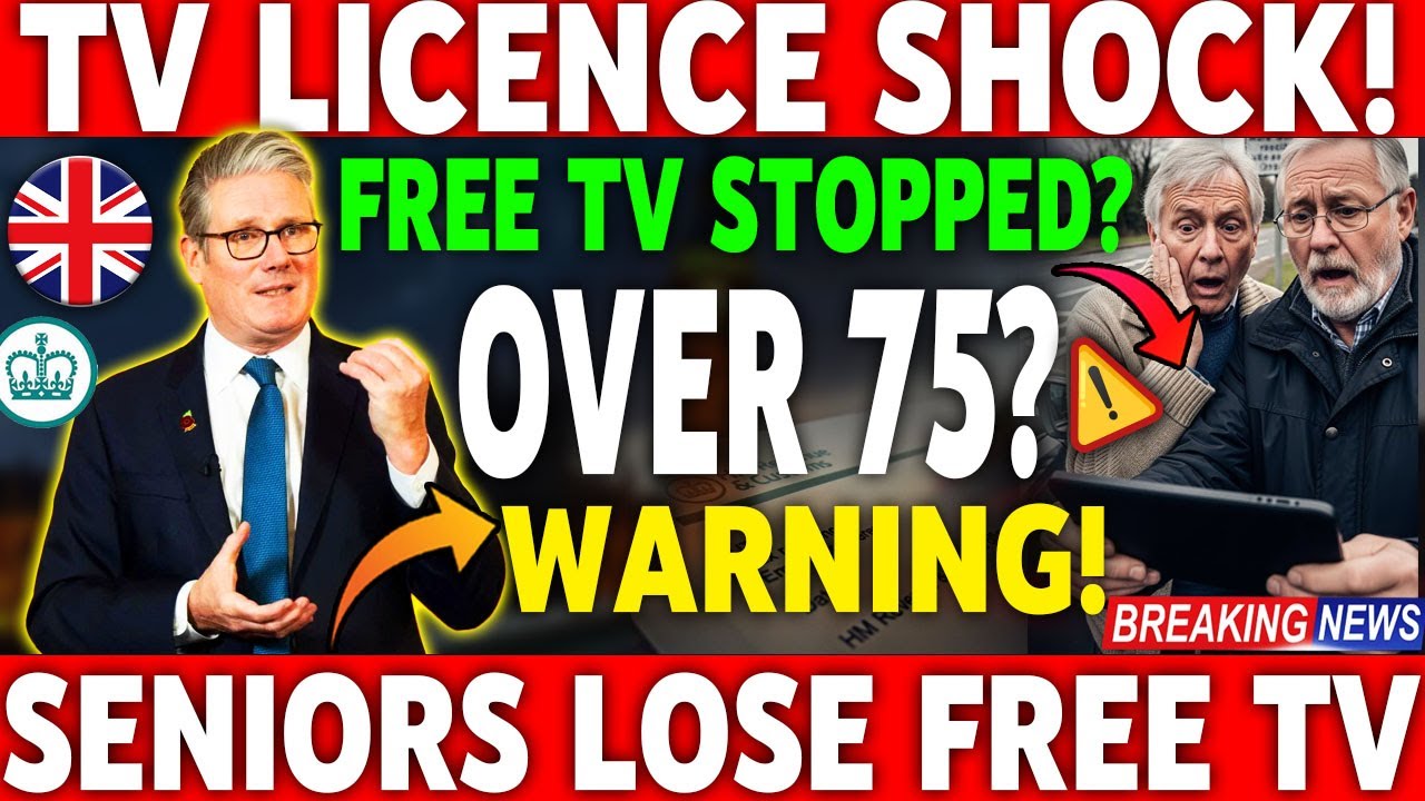 🚨 Breaking News | FREE TV Licence for UK Over 75s | Major Rules Changed