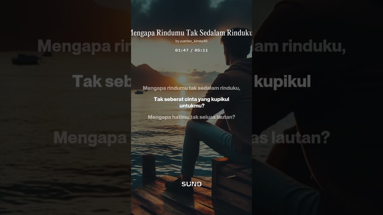 Mengapa Rindumu Tak Sedalam Rinduku by yusniez_kimey45 @Studio45DG Tinta Emas