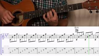 How to Play the Chords How Great Thou Art by Carrie Underwood and Vince Gill on Guitar with TAB