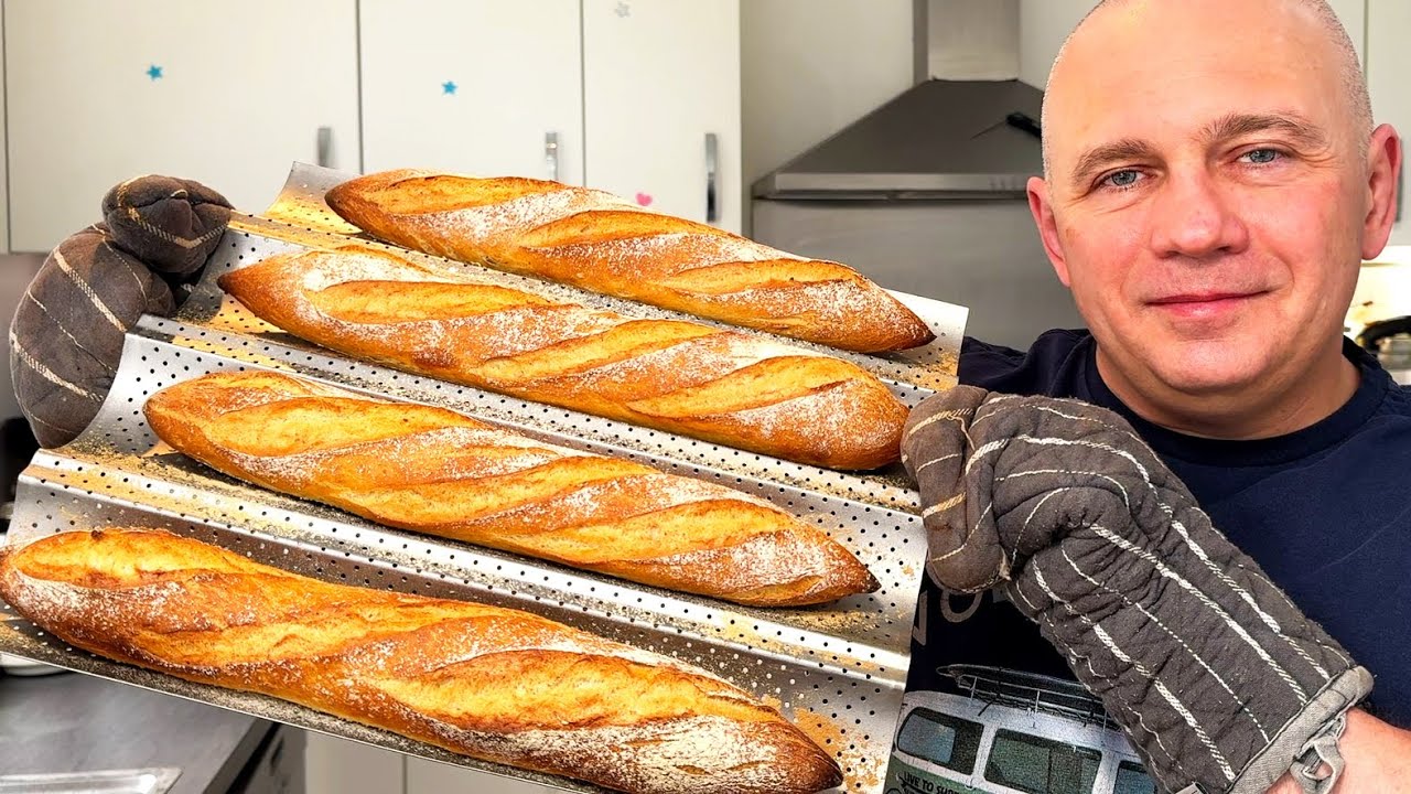 Bagietki na zakwasie. Nikt nie wierzy że je sam piekę w domu!!