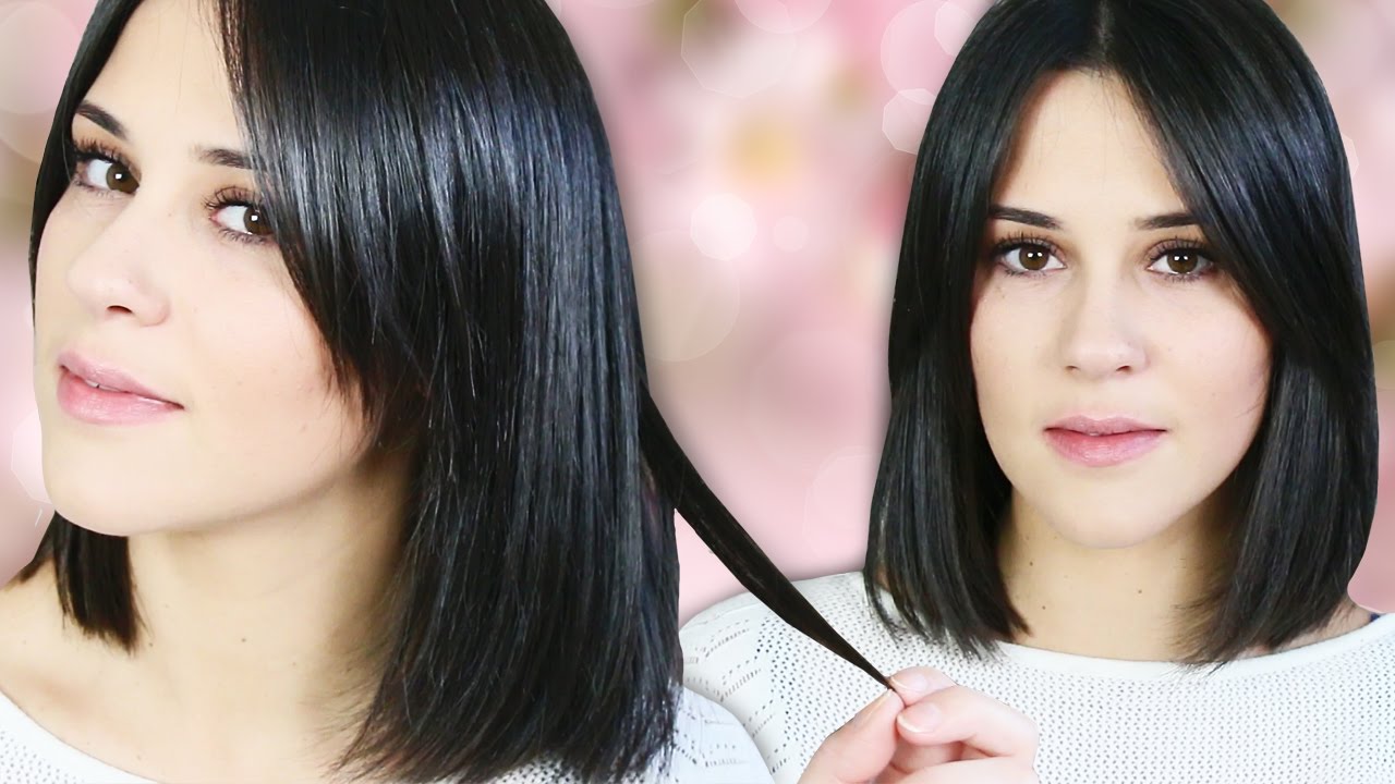 Frange Rideau Cheveux Court Lisse