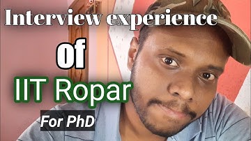 Interview experience of iit ropar without preparation|| #iitropar