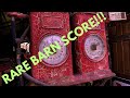 Barn find  rare double clock gas pump old gmc trucks antique oil cans