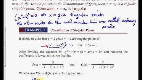 6 3 Power Series Solutions About Singular Points