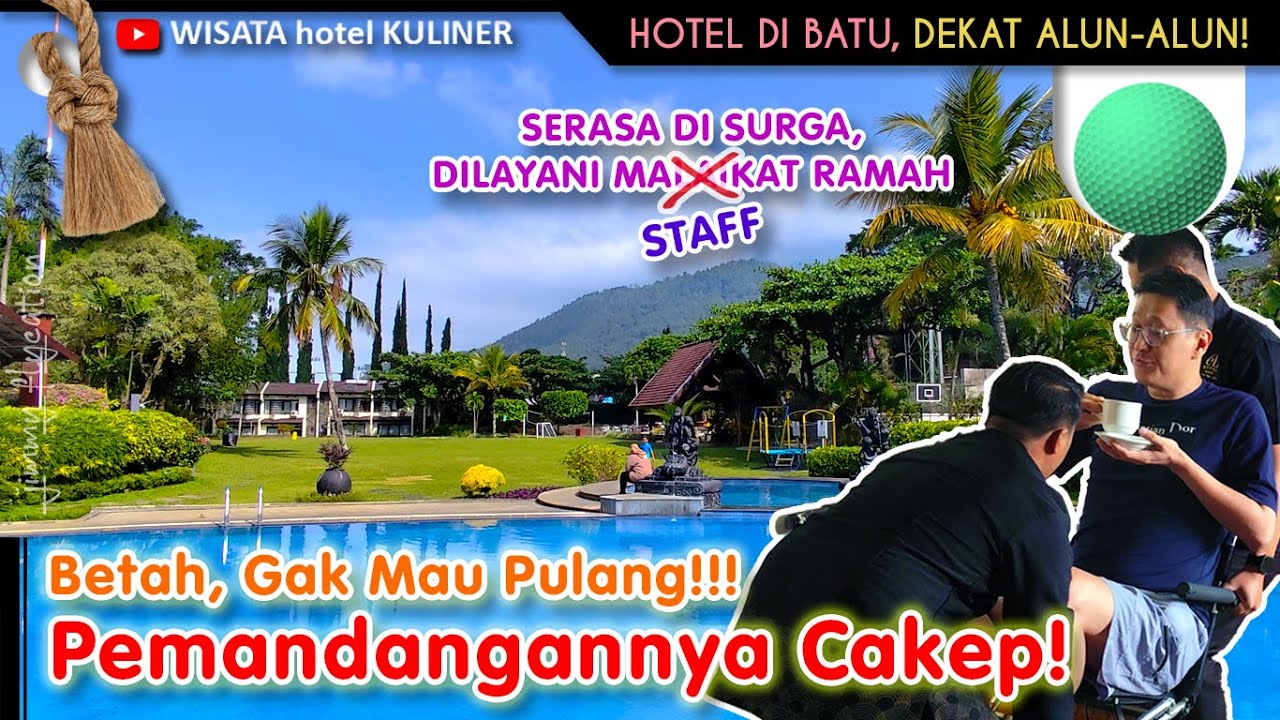 Pemandangan Kolam Renangnya CAKEP BANGET! Hotel di Batu DEKAT Alun-Alun!