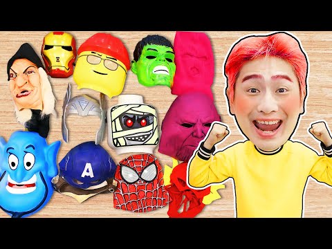 Super Hero Mask Toy Pretend Play 슈퍼히어로 변신놀이 <strong>가면놀이</strong> Super Hero Toy Play