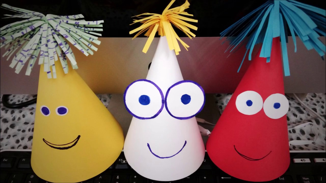 how-to-make-kids-party-hat-youtube