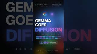 The Speed Ceiling Just Broke #AI #DiffusionGemma #Innovation