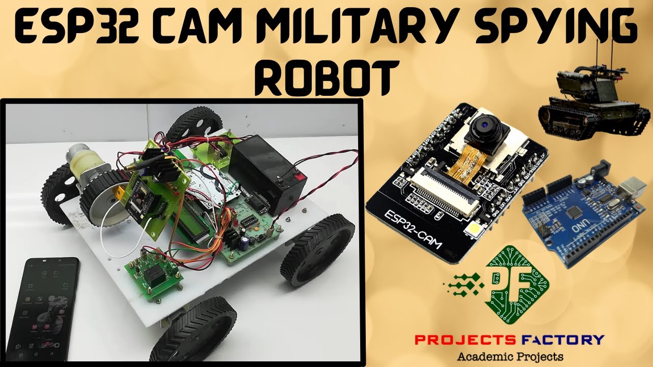 ESP32-CAM Video Surveillance Robot, Everything ESP