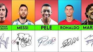 Professional signatures of famous football players(new)_ FOOTBALL TOP