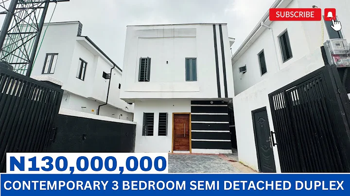 HOUSE FOR SALE IN LEKKI, LAGOS NIGERIA; CONTEMPORARY 3 BEDROOM SEMI DETACHED DUPLEX FOR SALE 