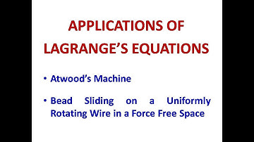 Applications of Lagrange