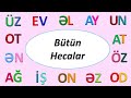 HECALAR | Bütün ikihərfli hecalar - 2/2 hissə (sait-samit)