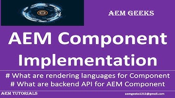 AEM Dev #6 | AEM Component implementation