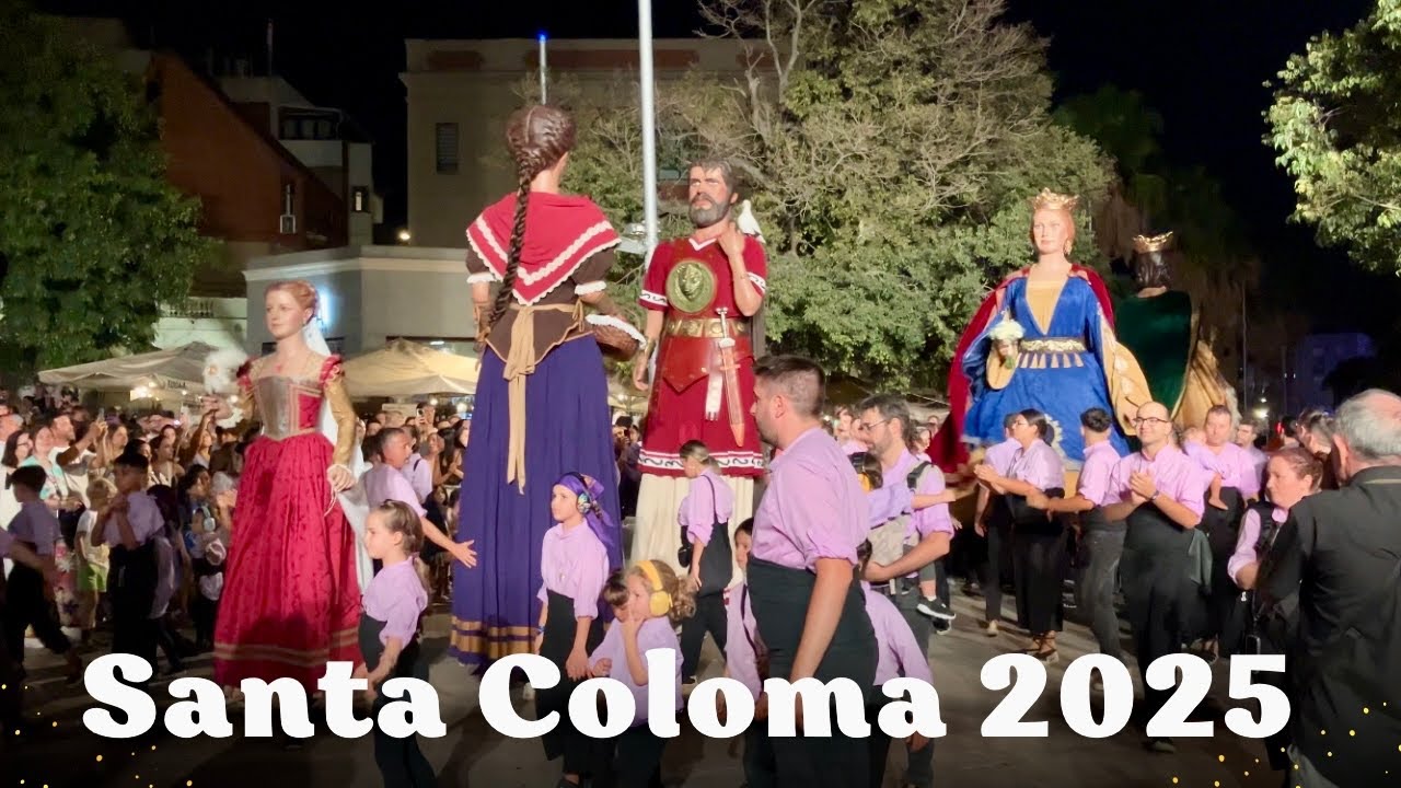 Festa Major 2025 Santa Coloma | Queralt Lahoz Pregón + Opening Parade near Barcelona