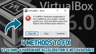 4 Methods How to Fix vt-x/amd-v hardware acceleration is not available on your system Virtualbox screenshot 5