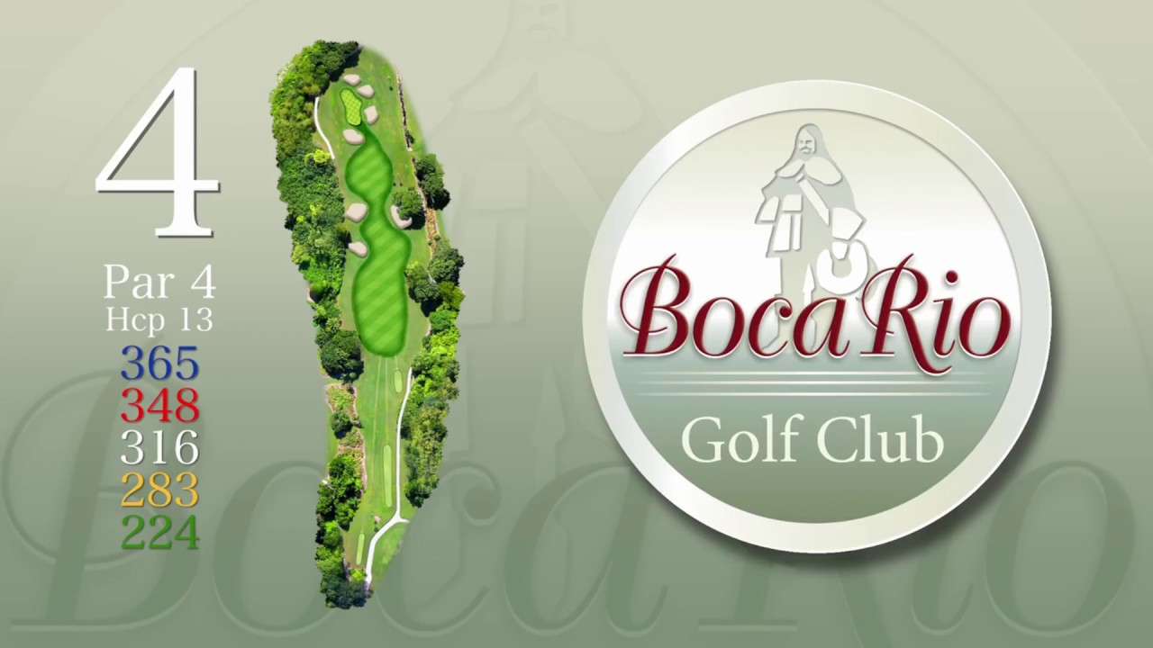 Boca Rio Golf Course - Aerial Flyover - Hole 4 - YouTube