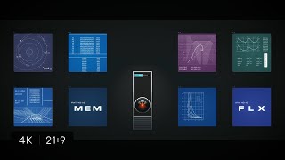 HAL 9000 Console Screensaver 4K (21:9 Ultrawide)