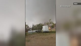 Tornadoes brought damage to parts of north and east Texas Friday