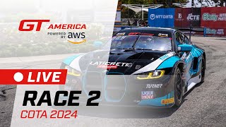 LIVE | Race 2 | Circuit of The Americas | GT America powered by AWS 2024