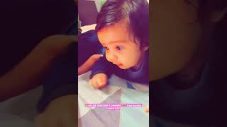 Kiaan Watching His Naughty American Screen Cutest Baby Reaction Ever