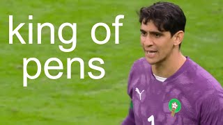 I found Yassine Bounou’s last 21 penalties faced…