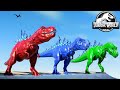 Godzilla TREx vs Spinosaurus vs Godzilla IREX Dinosaur Fighting Jurassic World Evolution