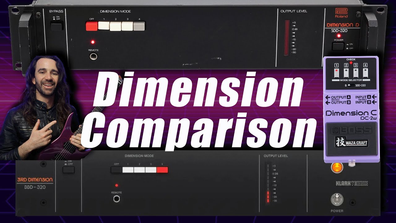 Dimension Chorus Comparison || Roland SDD-320, BOSS DC-2w & Klark