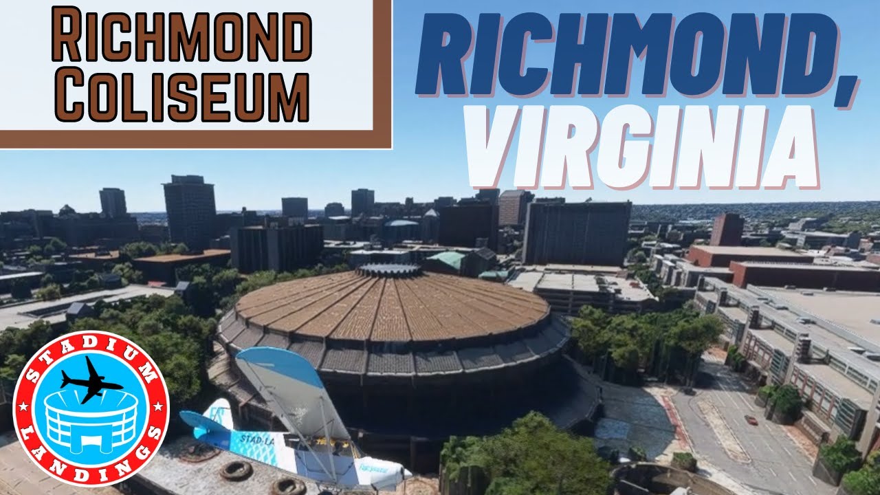 Richmond Coliseum Microsoft Flight Simulator STADIUM LANDING! YouTube