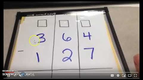Rewrite Three Digit Subtraction